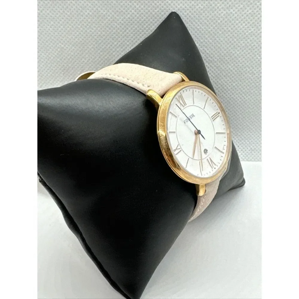 Fossil Jacqueline ES3988 Women's Blush Leather Analog Dial Quartz Watch JNA352